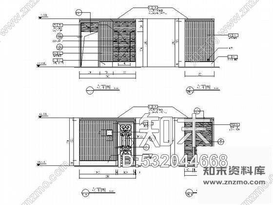 施工图豪华酒店宴会西厅衣帽间室内装饰施工图cad施工图下载【ID:532044668】