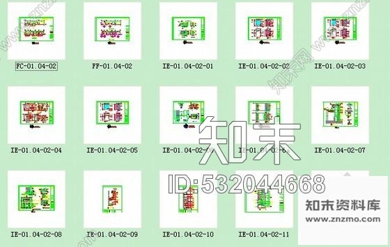 施工图豪华酒店宴会西厅衣帽间室内装饰施工图cad施工图下载【ID:532044668】