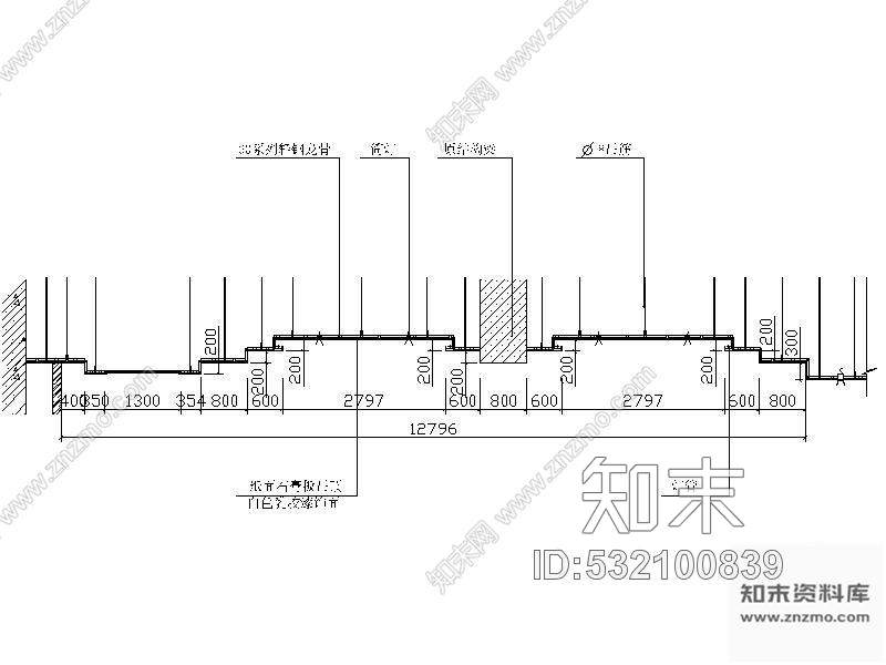 施工图盐城某检测中心办公楼装修图cad施工图下载【ID:532100839】