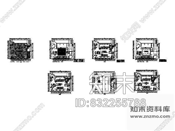 图块/节点某酒店西餐厅平面设计方案cad施工图下载【ID:832255788】
