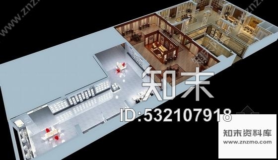 施工图河南现代化高科技企业混搭风格灯饰展厅装修施工图含效果cad施工图下载【ID:532107918】