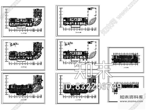 图块/节点国税大厦平面图cad施工图下载【ID:832246749】