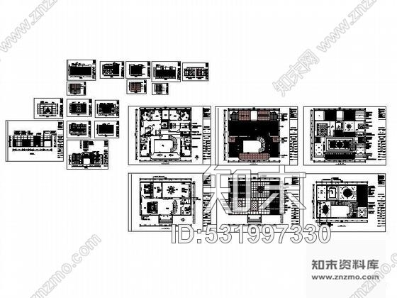 施工图双层别墅设计方案图cad施工图下载【ID:531997330】