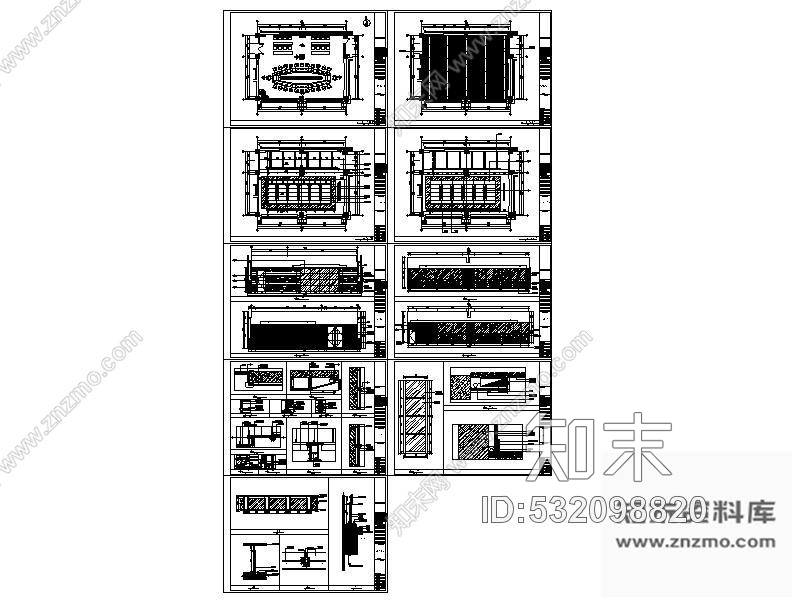 施工图某烟厂办公楼会议室装修施工图cad施工图下载【ID:532098820】