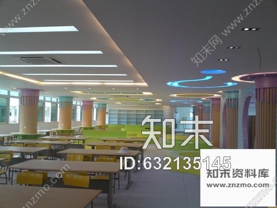 施工图福建重点实验小学图书馆室内装修图含实景图cad施工图下载【ID:632135145】