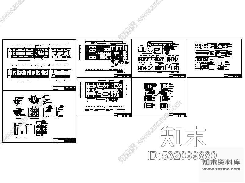 施工图科技研发中心办公空间装修图cad施工图下载【ID:532099880】