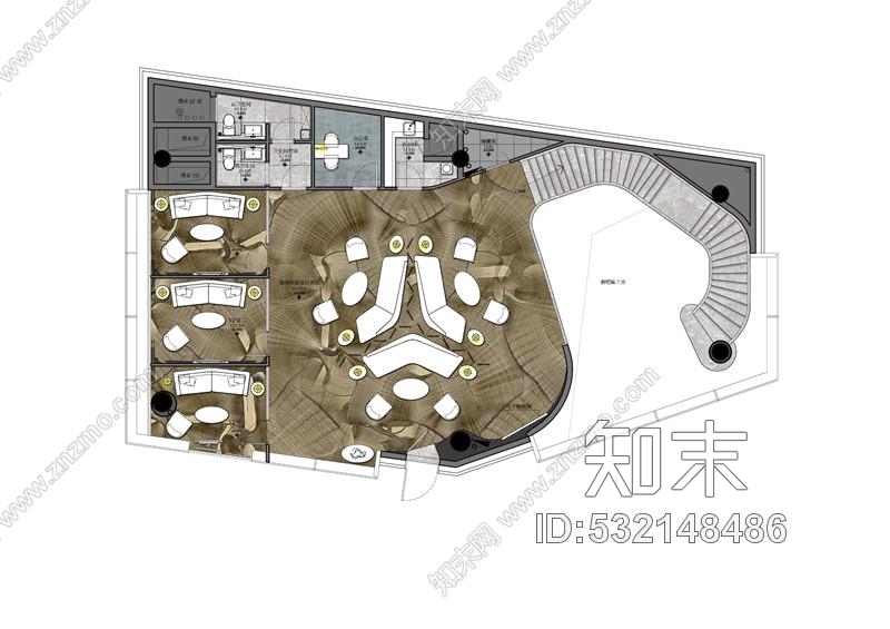 深圳湾一号梁志天-深圳鵬瑞中心·深圳湾1号(T7莱佛士展厅)深化方案cad施工图下载【ID:532148486】