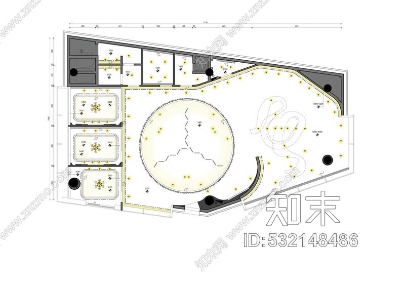 深圳湾一号梁志天-深圳鵬瑞中心·深圳湾1号(T7莱佛士展厅)深化方案cad施工图下载【ID:532148486】