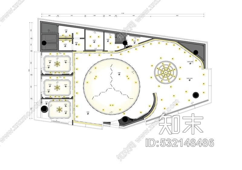 深圳湾一号梁志天-深圳鵬瑞中心·深圳湾1号(T7莱佛士展厅)深化方案cad施工图下载【ID:532148486】