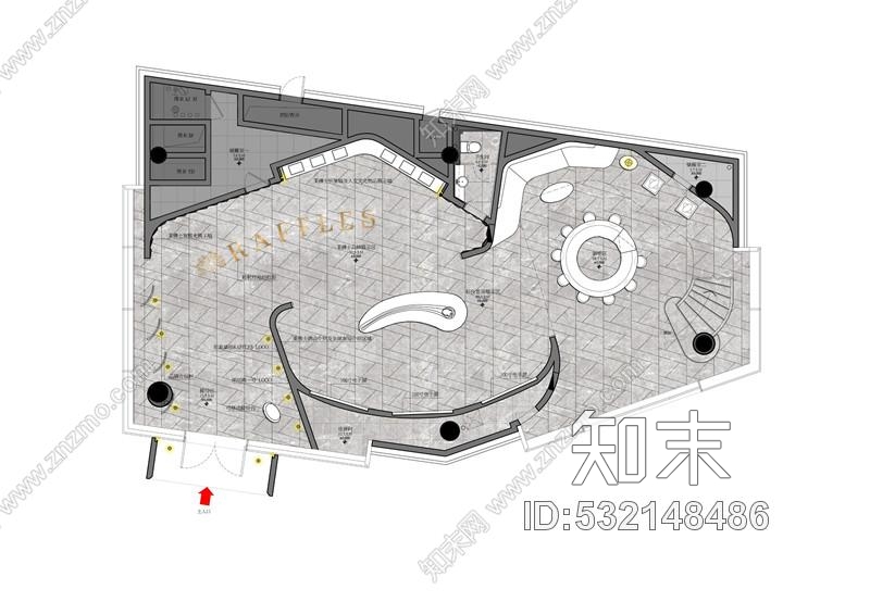 深圳湾一号梁志天-深圳鵬瑞中心·深圳湾1号(T7莱佛士展厅)深化方案cad施工图下载【ID:532148486】