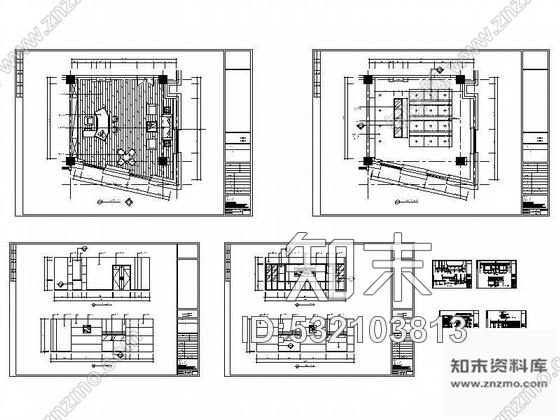 施工图普通办公室装修图cad施工图下载【ID:532103813】