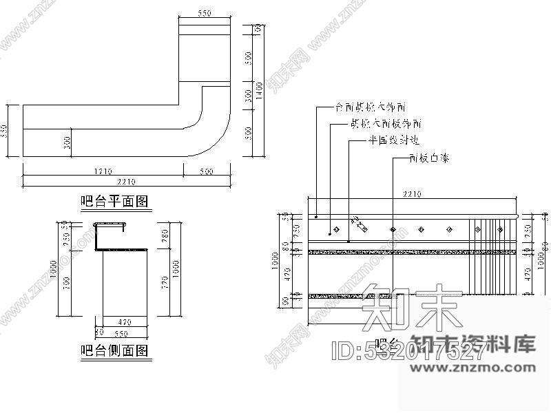 施工图湖南某小茶楼装修图cad施工图下载【ID:532017527】