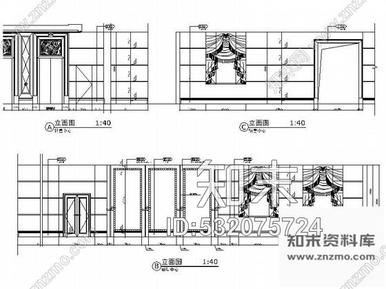 施工图天津某地产售楼处室内装修图cad施工图下载【ID:532075724】