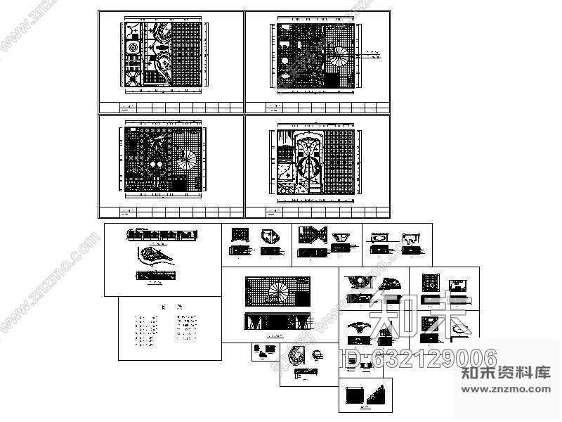 施工图KTV设计装修图(含效果)cad施工图下载【ID:632129006】