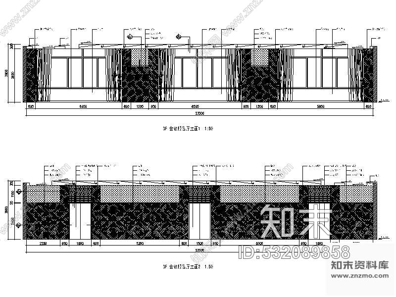 施工图某酒店会议报告厅装修图施工图下载【ID:532089858】