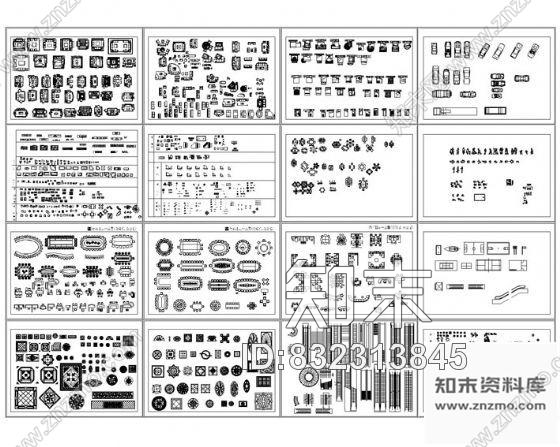 图块/节点CAD常用图块集cad施工图下载【ID:832313845】