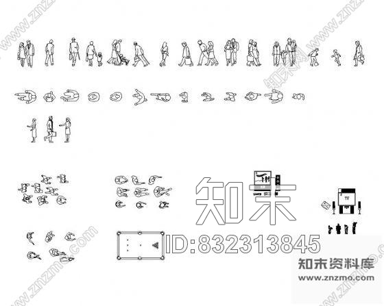 图块/节点CAD常用图块集cad施工图下载【ID:832313845】