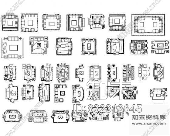 图块/节点CAD常用图块集cad施工图下载【ID:832313845】