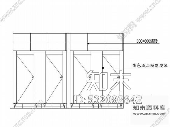 施工图某现代办公楼卫生间装修图cad施工图下载【ID:532092842】