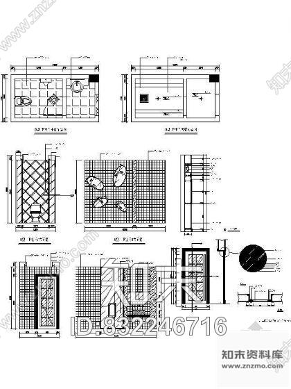 图块/节点酒吧卫生间装饰详图施工图下载【ID:832246716】