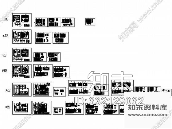 施工图山东某豪华夜总会六套包房施工图cad施工图下载【ID:632129062】