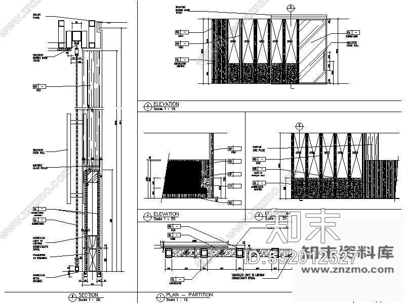 施工图北京星级酒店意大利餐厅装修图cad施工图下载【ID:532012527】