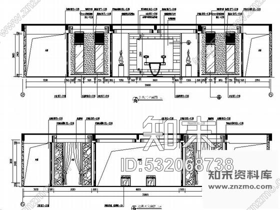 施工图郑州金碧辉煌售楼处室内施工图含电气系统及材料表cad施工图下载【ID:532068738】