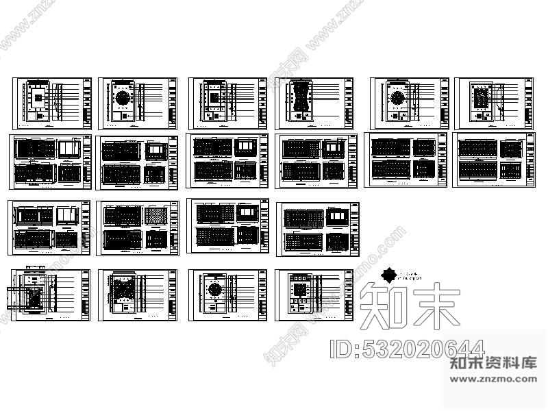 施工图杭州某五层宾馆设计装修图cad施工图下载【ID:532020644】