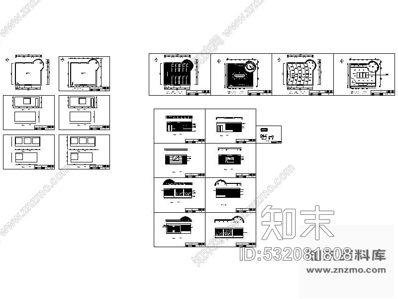 施工图某中学会议室装修图含效果cad施工图下载【ID:532081808】