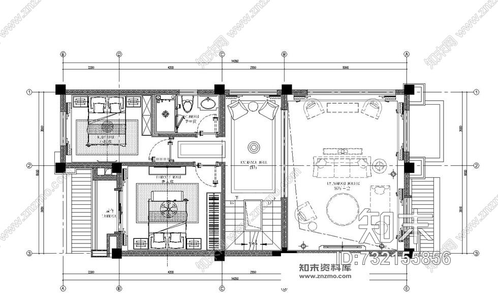 新古典风格别墅施工图含实景cad施工图下载【ID:732155856】