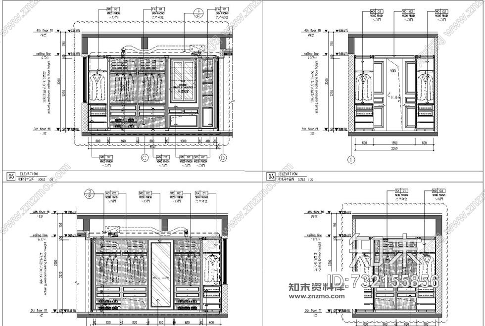 新古典风格别墅施工图含实景cad施工图下载【ID:732155856】