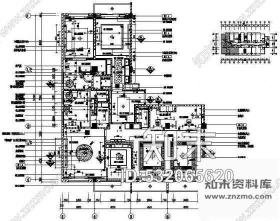 施工图某五星总统套房装修图cad施工图下载【ID:532065620】