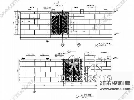 施工图嘉兴现代文化剧院室内设计装修图施工图下载【ID:632138119】