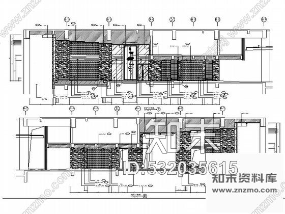 施工图浙江度假酒店大堂室内装修CAD施工图含效果cad施工图下载【ID:532035615】