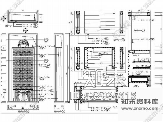 施工图浙江度假酒店大堂室内装修CAD施工图含效果cad施工图下载【ID:532035615】