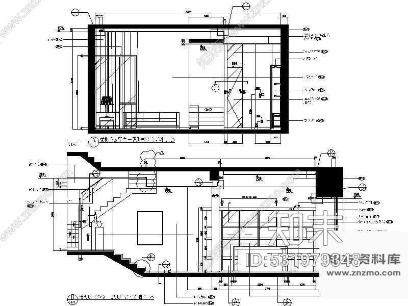 施工图上海西郊别墅样板房施工图cad施工图下载【ID:531979348】