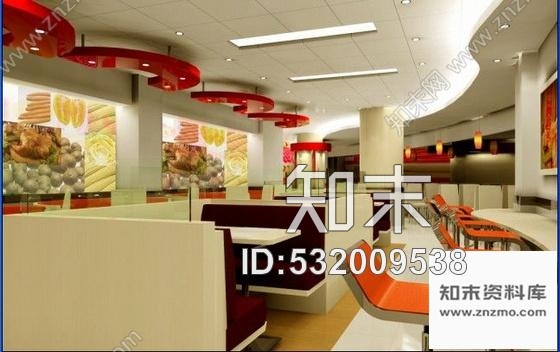 施工图KFC餐饮空间方案图含效果cad施工图下载【ID:532009538】