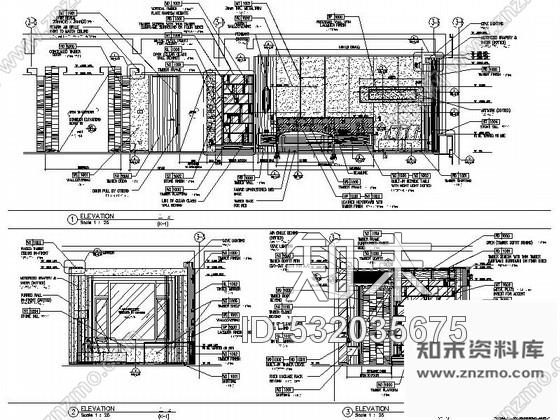 施工图天津某五星级酒店客房部分室内装修施工图含效果施工图下载【ID:532035675】