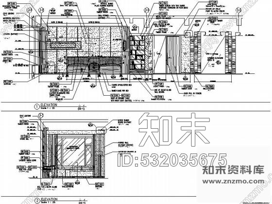 施工图天津某五星级酒店客房部分室内装修施工图含效果施工图下载【ID:532035675】