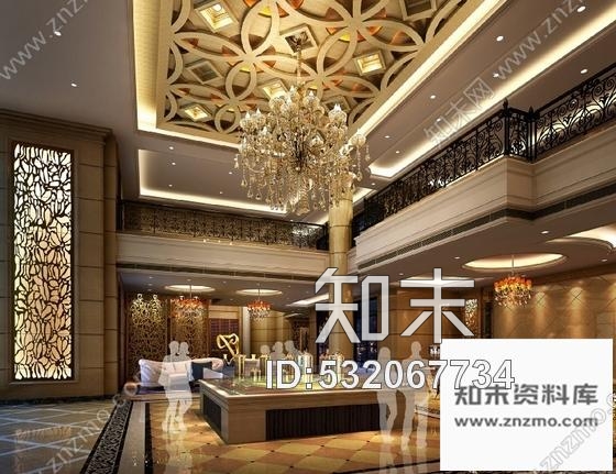 施工图广东欧式风格样板房售楼处室内装修CAD施工图含效果cad施工图下载【ID:532067734】