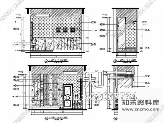 施工图广东欧式风格样板房售楼处室内装修CAD施工图含效果cad施工图下载【ID:532067734】