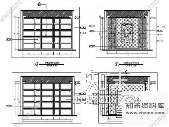 施工图广东欧式风格样板房售楼处室内装修CAD施工图含效果cad施工图下载【ID:532067734】
