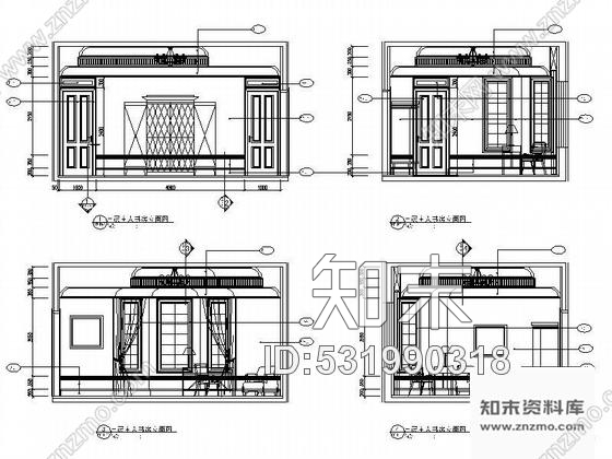 施工图深圳欧式高尔夫球会别墅C型装修图含实景施工图下载【ID:531990318】