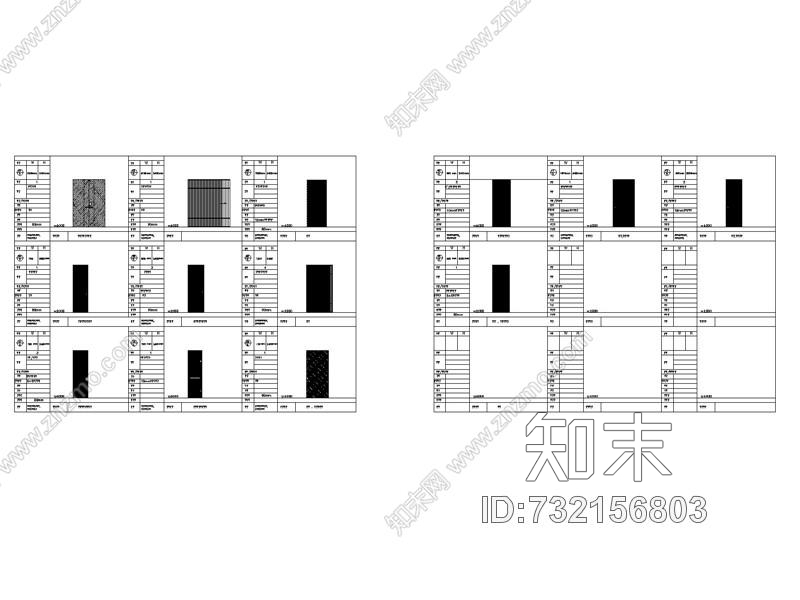 李玮珉-北京中赫万柳书院C2标准层样板房|CAD施工图+效果图施工图下载【ID:732156803】