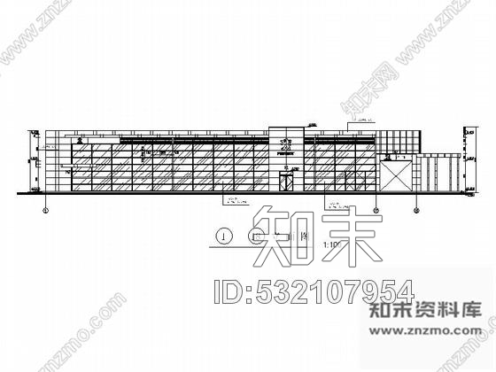 施工图精品现代东风标致汽车展厅设计施工图含效果模型cad施工图下载【ID:532107954】