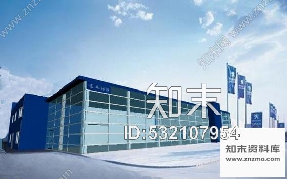 施工图精品现代东风标致汽车展厅设计施工图含效果模型cad施工图下载【ID:532107954】