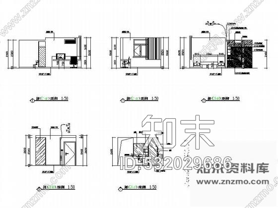 施工图沈阳某连锁快捷酒店装饰设计cad施工图下载【ID:532029686】