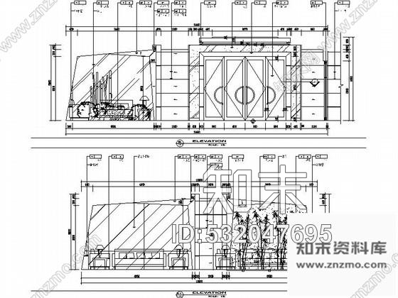 施工图扬州某名流顶级酒店室内装修图cad施工图下载【ID:532047695】