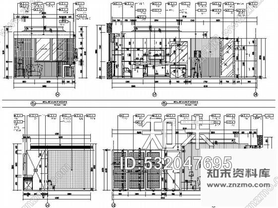 施工图扬州某名流顶级酒店室内装修图cad施工图下载【ID:532047695】