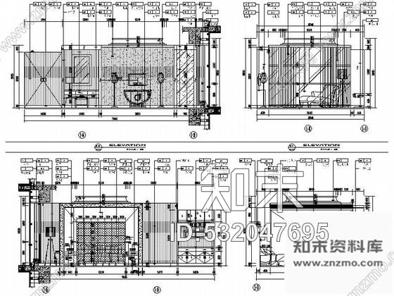 施工图扬州某名流顶级酒店室内装修图cad施工图下载【ID:532047695】